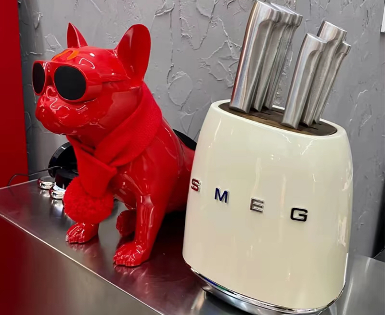 German SMEG Knife Set Kitchen